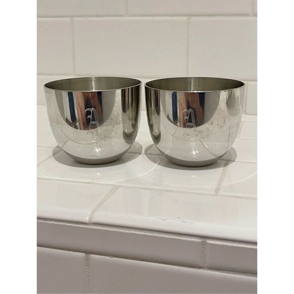 Vintage Monticello Pewter Punch Cups (4) - Picture 3 of 6